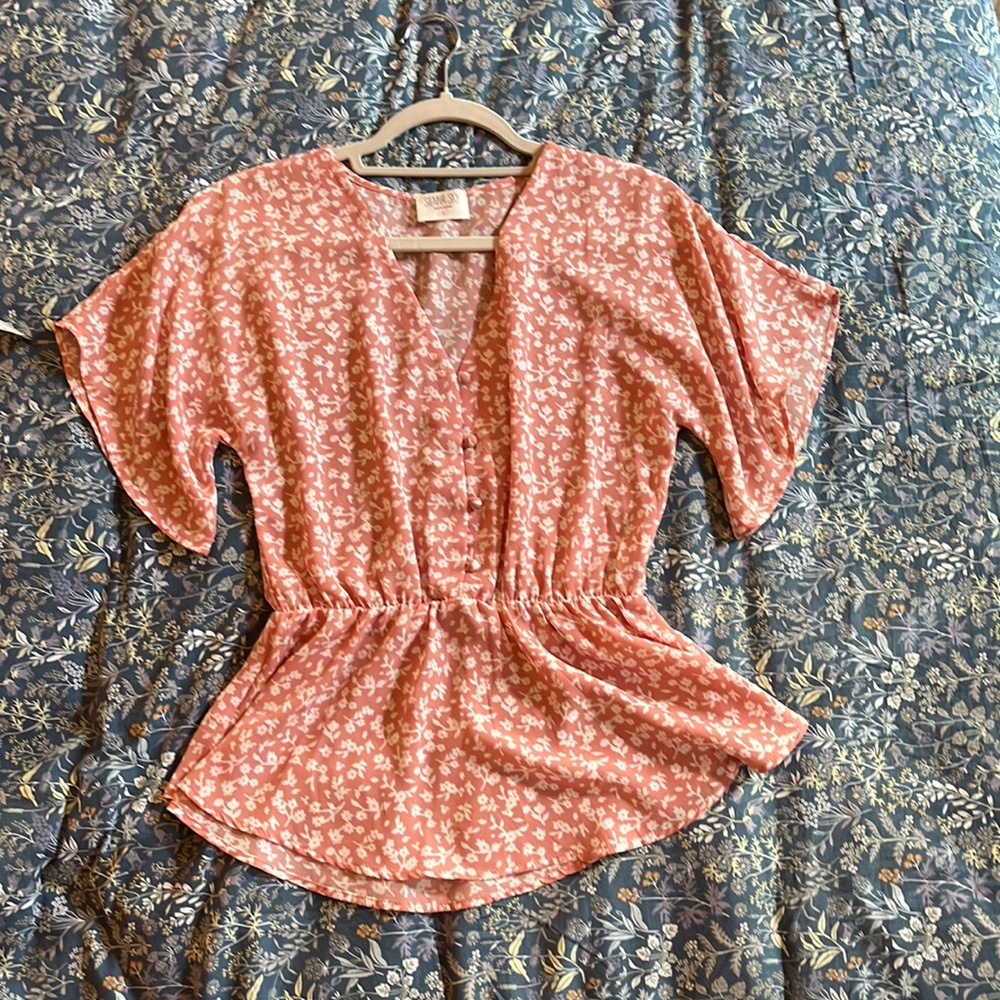 Sienna Sky pink floral top